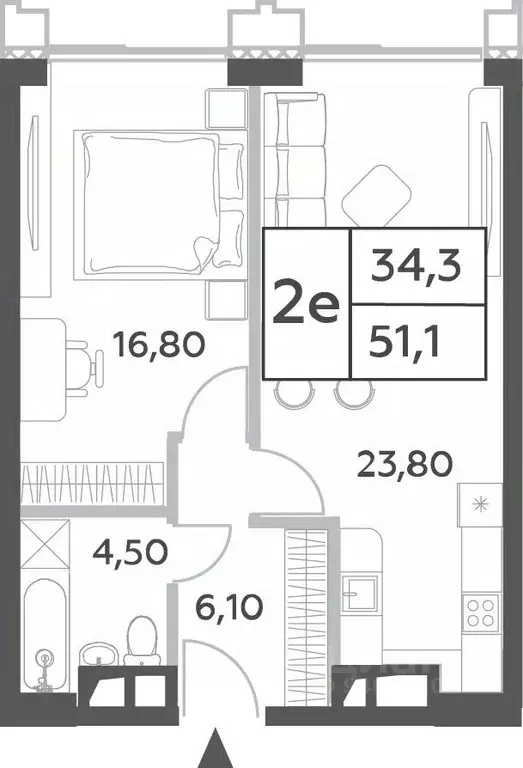 2-к кв. Москва просп. Генерала Дорохова, вл1к2 (51.2 м) - Фото 0