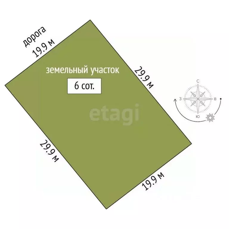 Участок в Ростовская область, Аксайский район, Ольгинское с/пос, ... - Фото 2