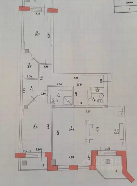 3-к кв. Волгоградская область, Волгоград Донецкая ул., 14 (107.3 м) - Фото 2