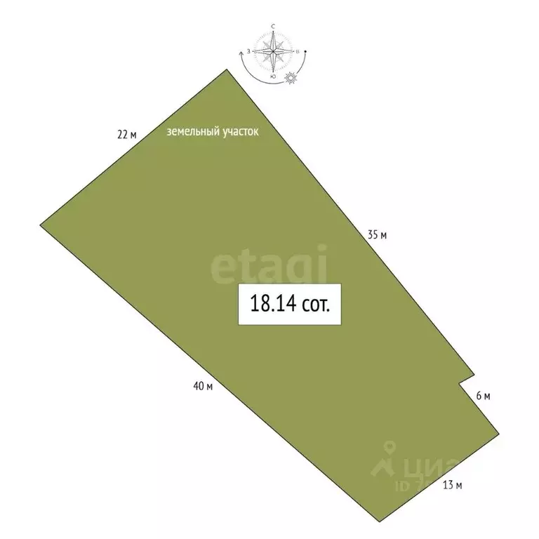 Участок в Алтай, Майминский район, с. Майма ул. Ленина, 73 (18.14 ... - Фото 2
