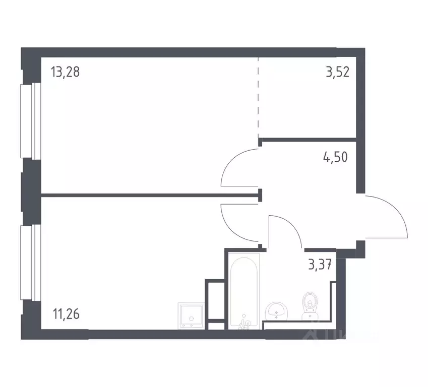 1-к кв. Ленинградская область, Мурино Всеволожский район, Новые ... - Фото 1