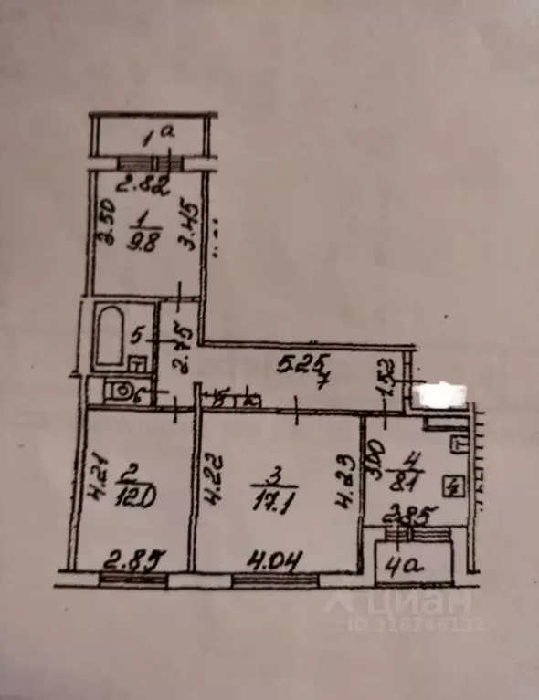 3-к кв. Москва Суздальская ул., 14К3 (61.7 м) - Фото 0