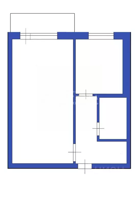 1-к кв. Кемеровская область, Междуреченск Октябрьская ул., 5 (30.0 м) - Фото 1