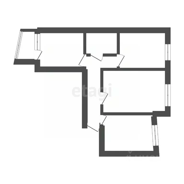 3-к кв. Алтайский край, Белокуриха ул. Академика Мясникова, 12 (62.4 ... - Фото 1