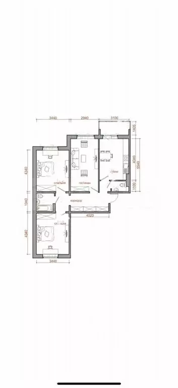 3-к кв. Иркутская область, Иркутск Юбилейный мкр, 115/1 (83.0 м) - Фото 0