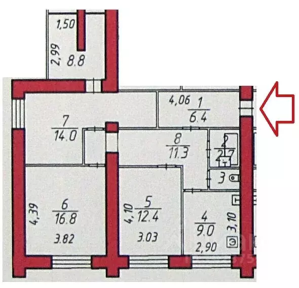 3-к кв. Карелия, Петрозаводск Гвардейская ул., 48А (79.0 м) - Фото 0