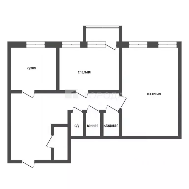 2-к кв. Кемеровская область, Новокузнецк ул. 25 лет Октября, 1 (79.0 ... - Фото 2
