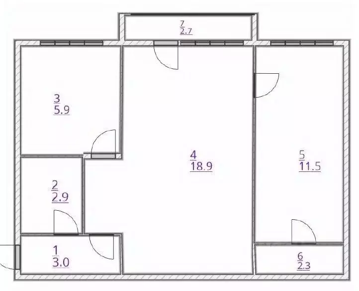 2-к кв. Башкортостан, Уфа ул. Шафиева, 18 (45.0 м) - Фото 1