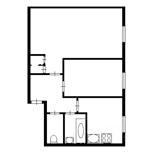 2-к кв. Башкортостан, Стерлитамак Коммунистическая ул., 17 (40.0 м) - Фото 1