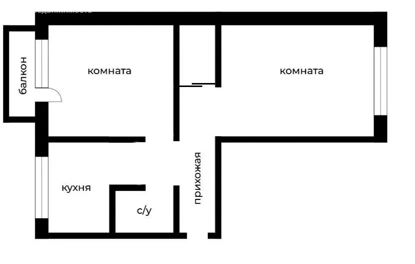 2-комнатная квартира: Бузулук, 4-й микрорайон, 32 (45 м) - Фото 0