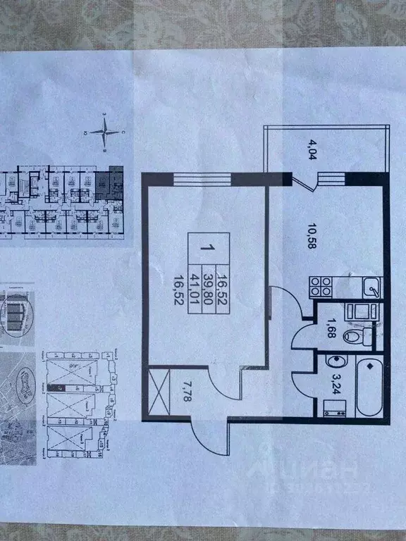 1-к кв. Санкт-Петербург аллея Арцеуловская, 23к1 (38.8 м) - Фото 1