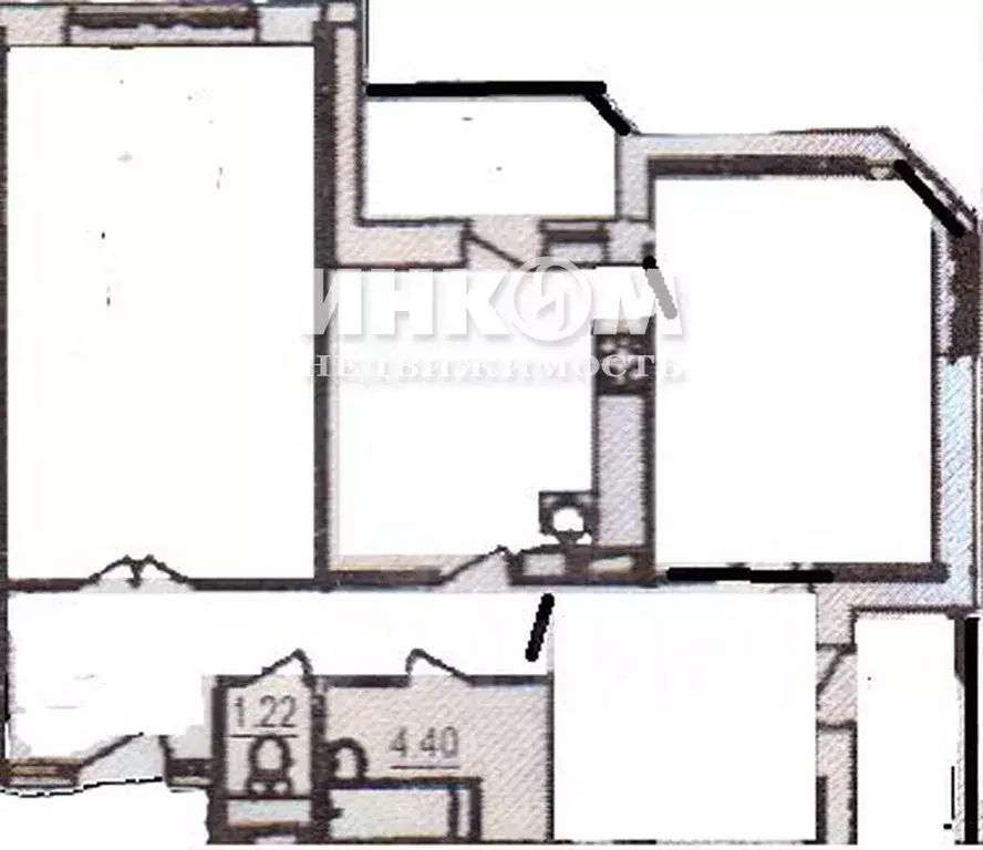 2-к кв. Московская область, Долгопрудный Хлебниково мкр, Госпитальная ... - Фото 2