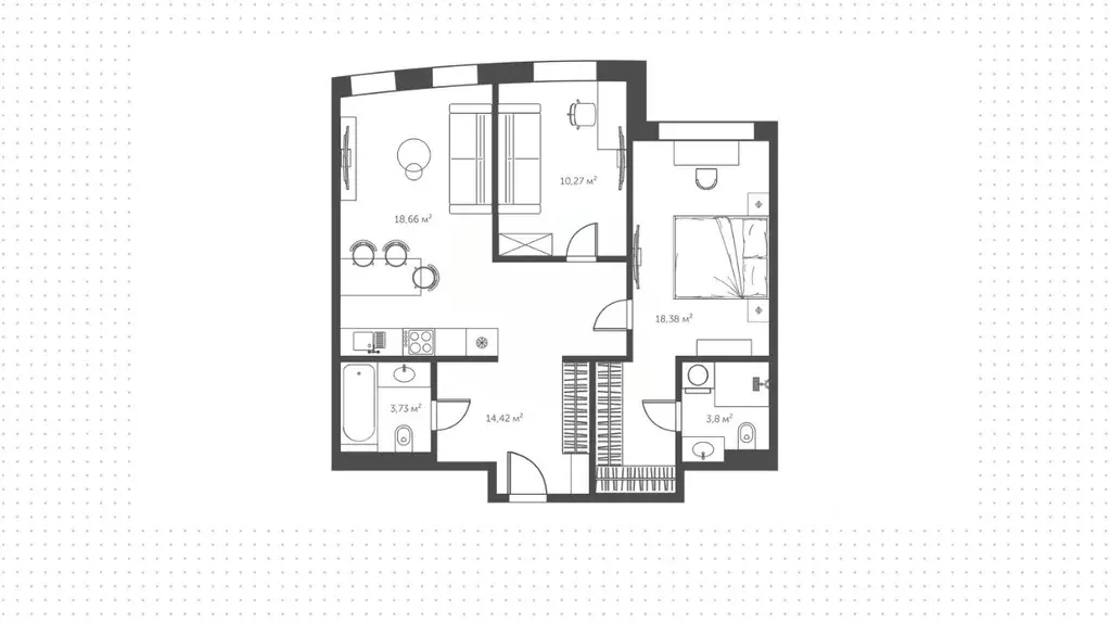 3-к кв. Москва ул. Лобачевского, 120к1 (71.0 м) - Фото 1