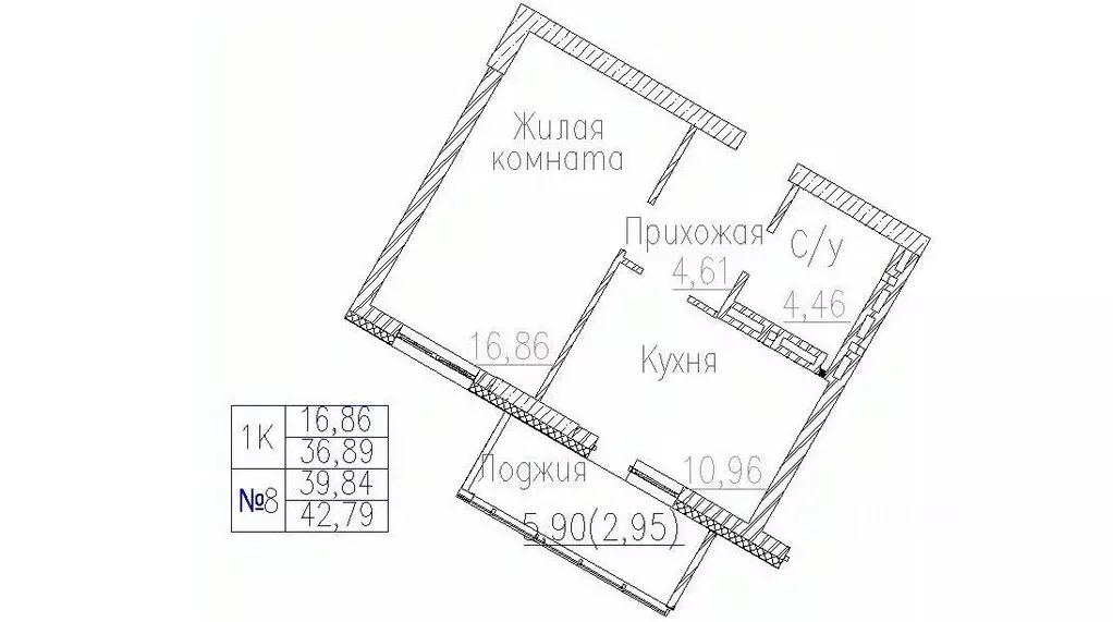 1-к кв. Новосибирская область, Новосибирск Пегас жилой комплекс (42.79 ... - Фото 0