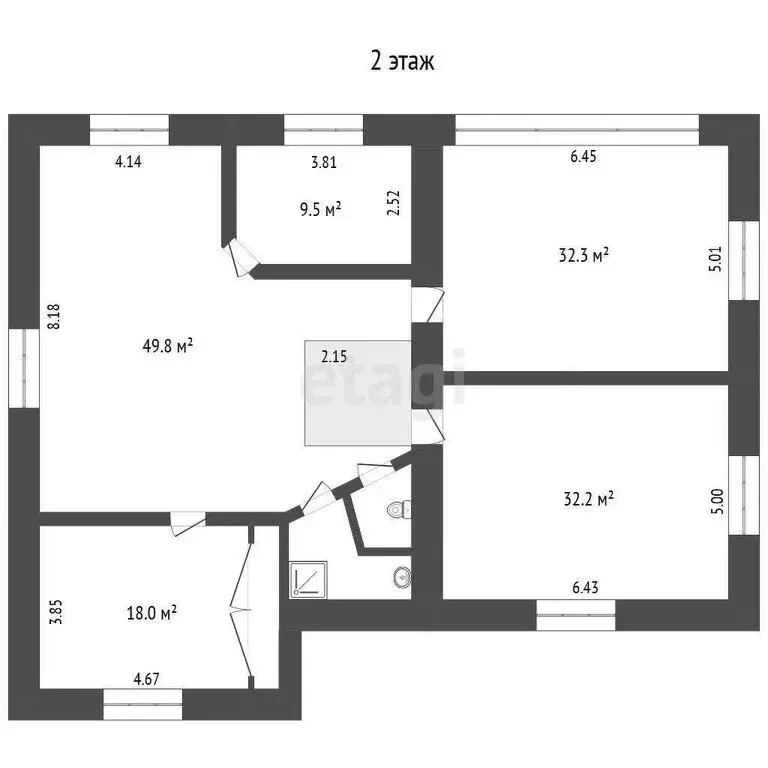 Дом в посёлок Омский, Больничная улица (306 м) - Фото 2