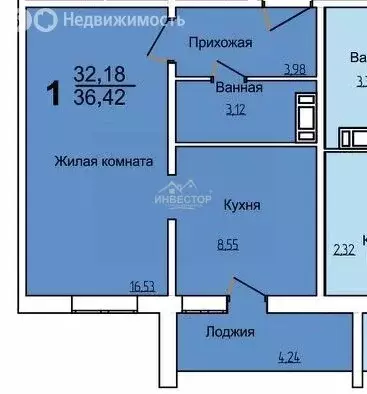1-комнатная квартира: Челябинск, 2-я Эльтонская улица, 32 (32.3 м) - Фото 0