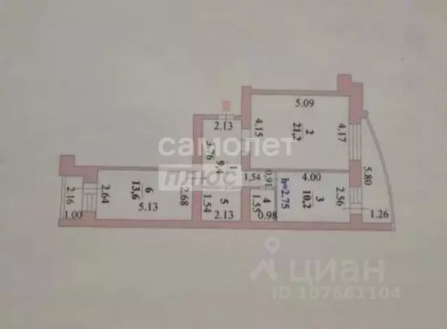 2-к кв. Липецкая область, Липецк просп. Победы, 3 (59.2 м) - Фото 2