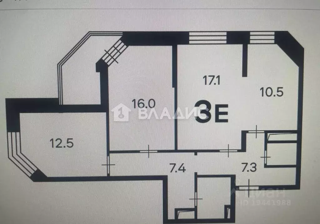 3-к кв. Москва, Москва, Троицк ул. Текстильщиков, 3к1 (75.9 м) - Фото 2