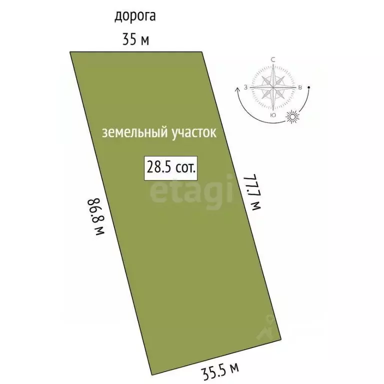 Участок в Тюменская область, Исетский муниципальный округ, с. Шорохово ... - Фото 2