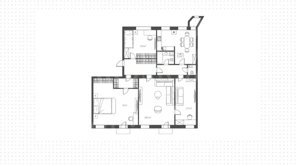 5-к кв. Москва Никитский бул., 12 (142.0 м) - Фото 1