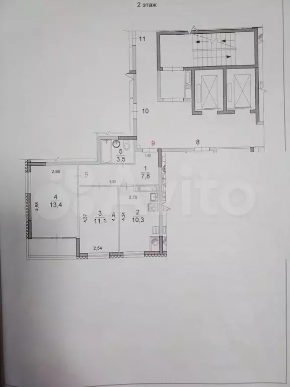2-к. квартира, 46,1 м, 2/10 эт. - Фото 0