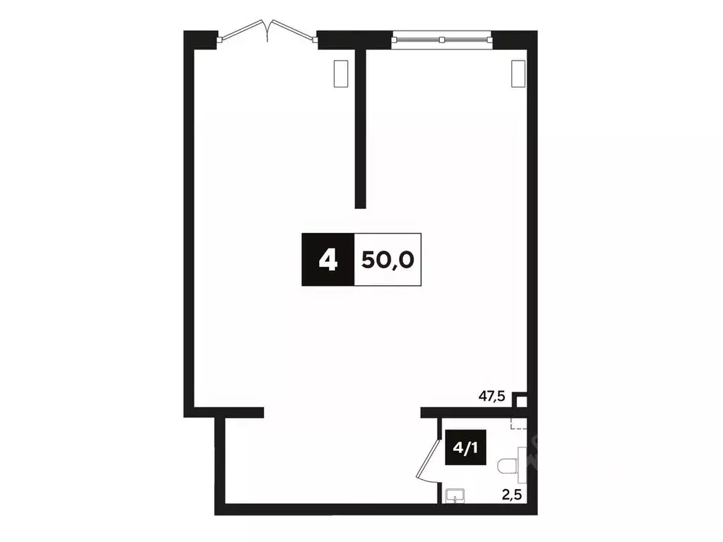 Офис в Краснодарский край, Краснодар ул. Анны Ахматовой, 6/1 (51 м) - Фото 1