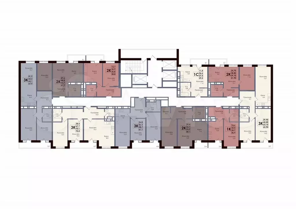 Квартира-студия, 27,3 м, 18/25 эт. - Фото 1