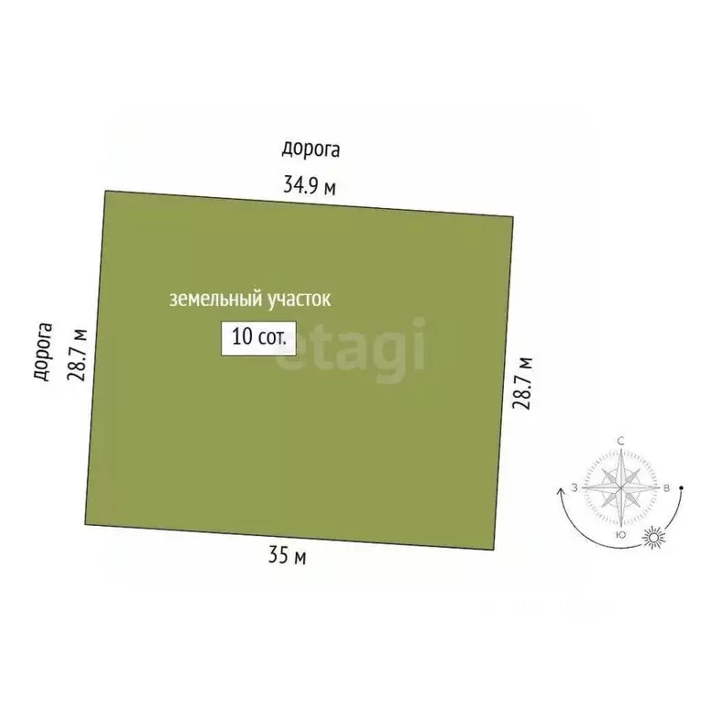 Участок в Тюменская область, Тюмень  (10.0 сот.) - Фото 1