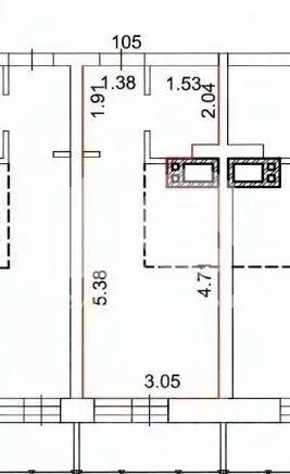 Студия Новосибирская область, Новосибирск Ударная ул., 25/1 (25.0 м) - Фото 2