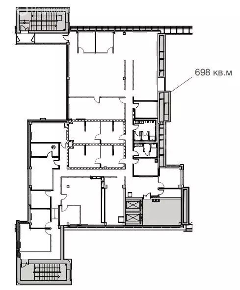 Офис (698 м) - Фото 2