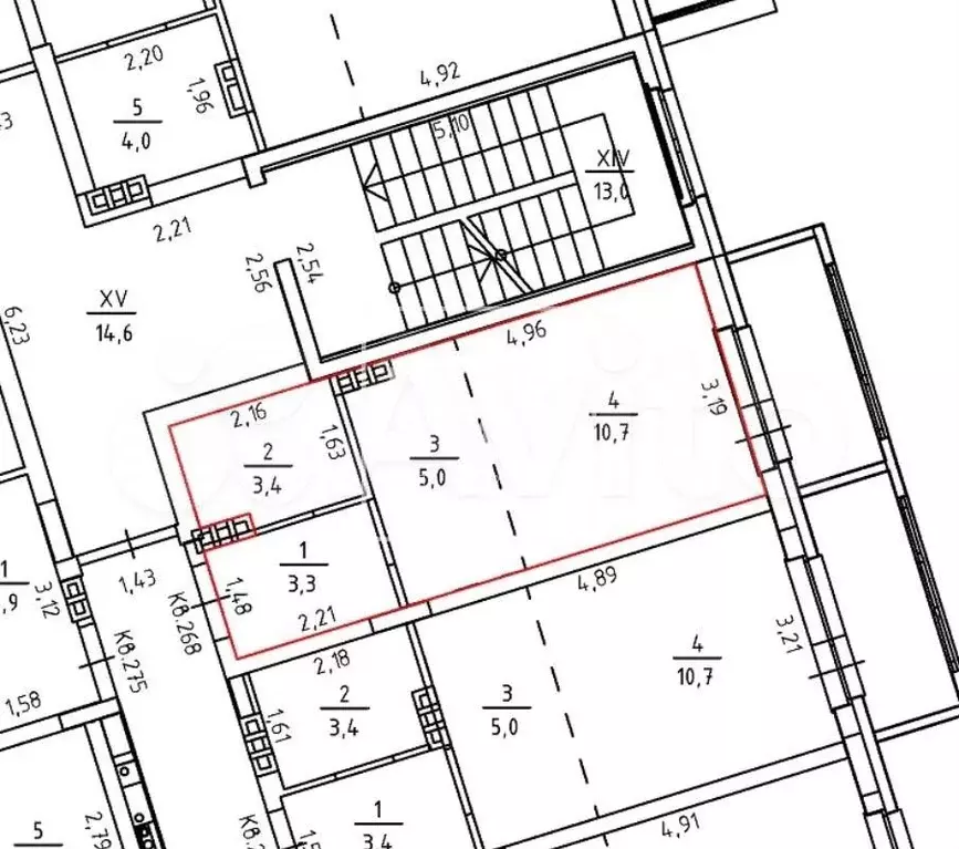 Квартира-студия, 22,4 м, 4/4 эт. - Фото 0