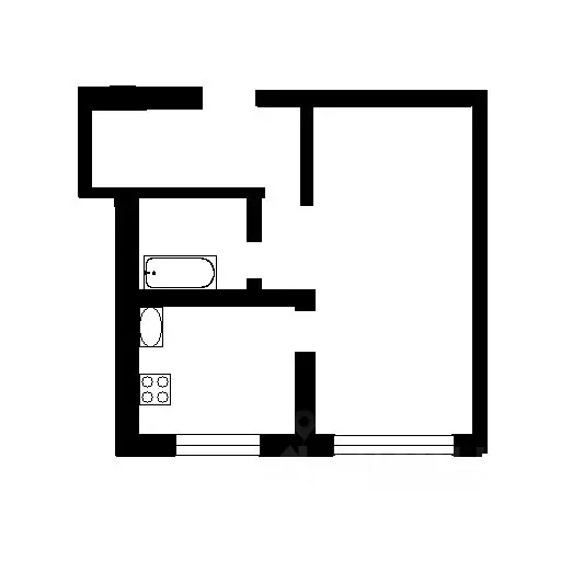 1-к кв. Башкортостан, Уфа Первомайская ул., 73 (32.7 м) - Фото 2