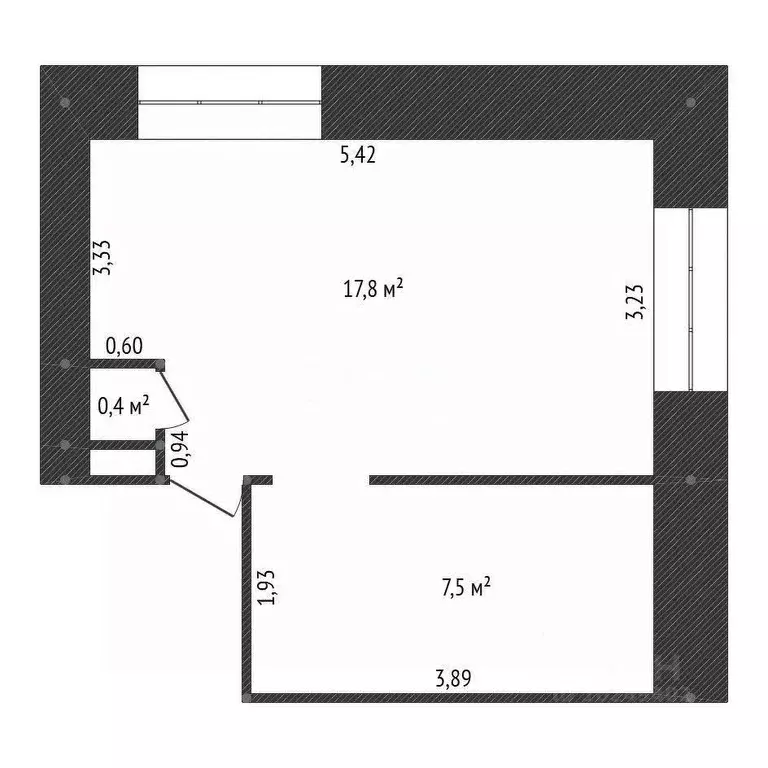 Комната Башкортостан, Уфа ул. Мусы Джалиля, 74/1 (25.7 м) - Фото 2