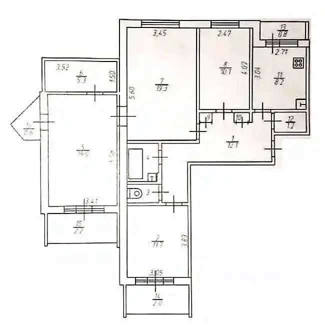 4-к кв. Тверская область, Тверь ул. Левитана, 36/75 (91.0 м) - Фото 2