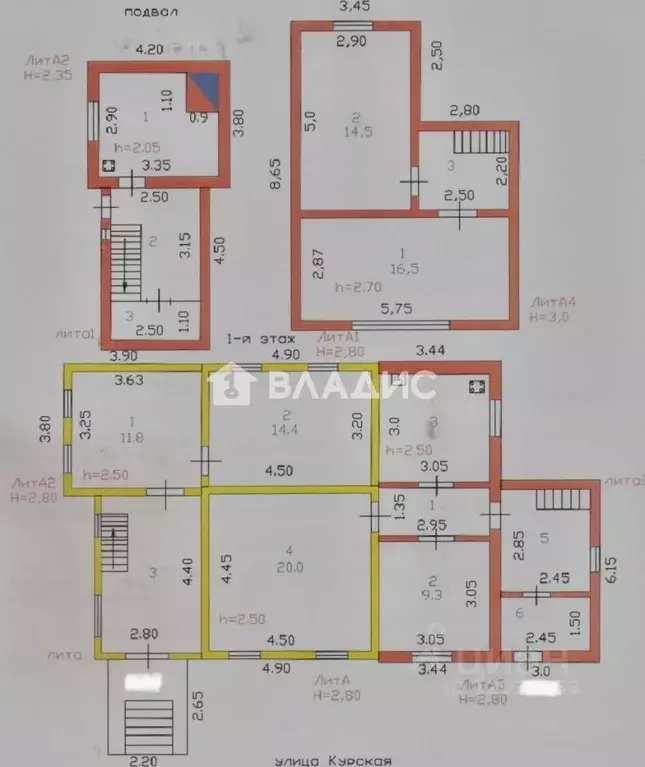 Дом в Пензенская область, Пенза Курская ул., 61 (114 м) - Фото 2
