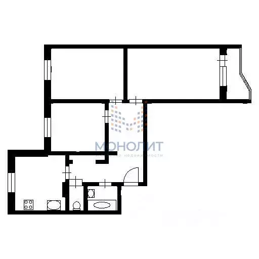 3-комнатная квартира: Реутов, Молодёжная улица, 2 (74.7 м) - Фото 1