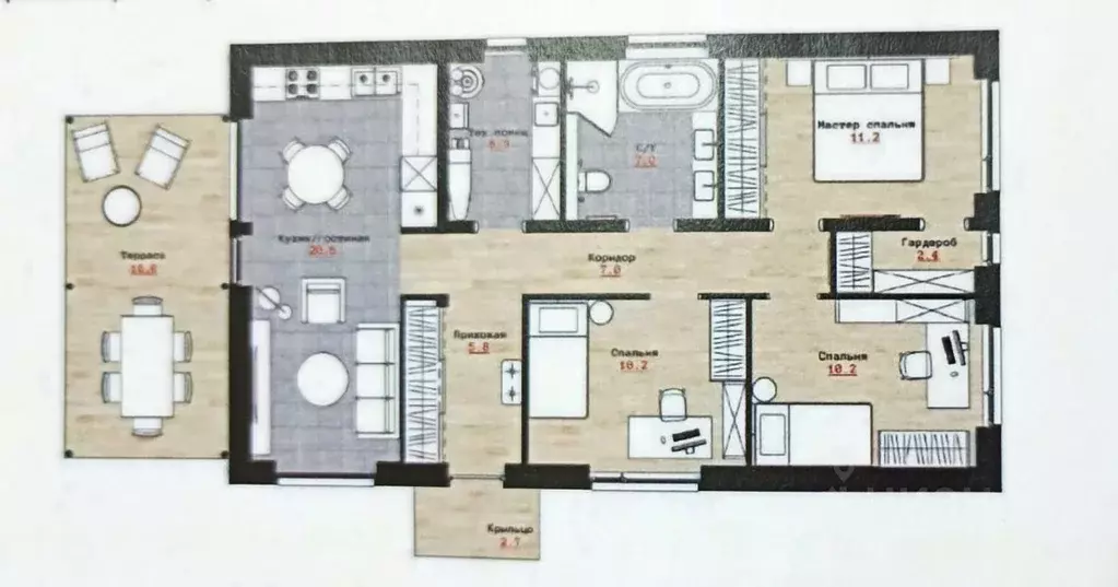 Дом в Краснодарский край, Темрюк ул. Декабристов (114 м) - Фото 1