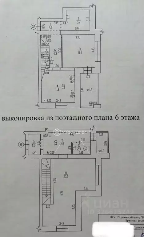 3-к кв. Брянская область, Брянск ул. Костычева, 68 (78.5 м) - Фото 2