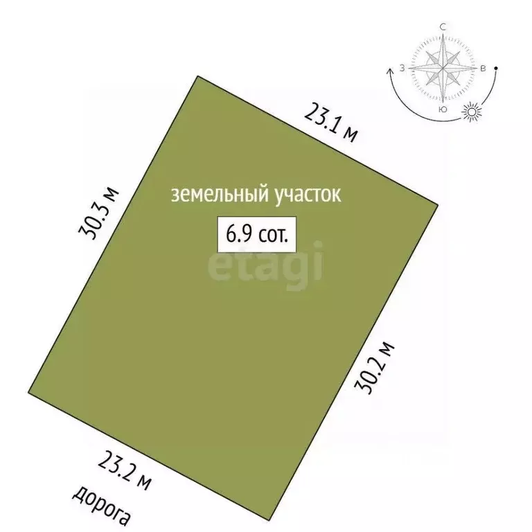 Участок в Мордовия, Лямбирский район, с. Берсеневка  (6.9 сот.) - Фото 1