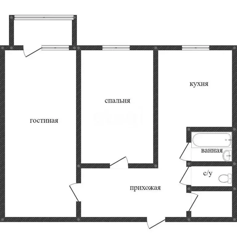 1-комнатная квартира: Воронеж, Острогожская улица, 168/2 (37.4 м) - Фото 0