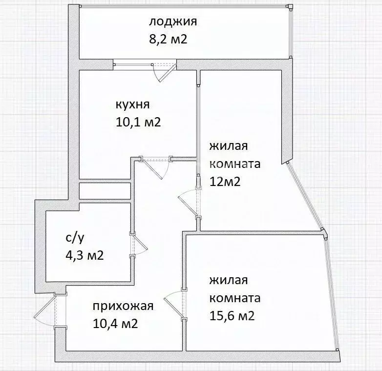 2-к кв. Краснодарский край, Краснодар Российская ул. (58.0 м) - Фото 1