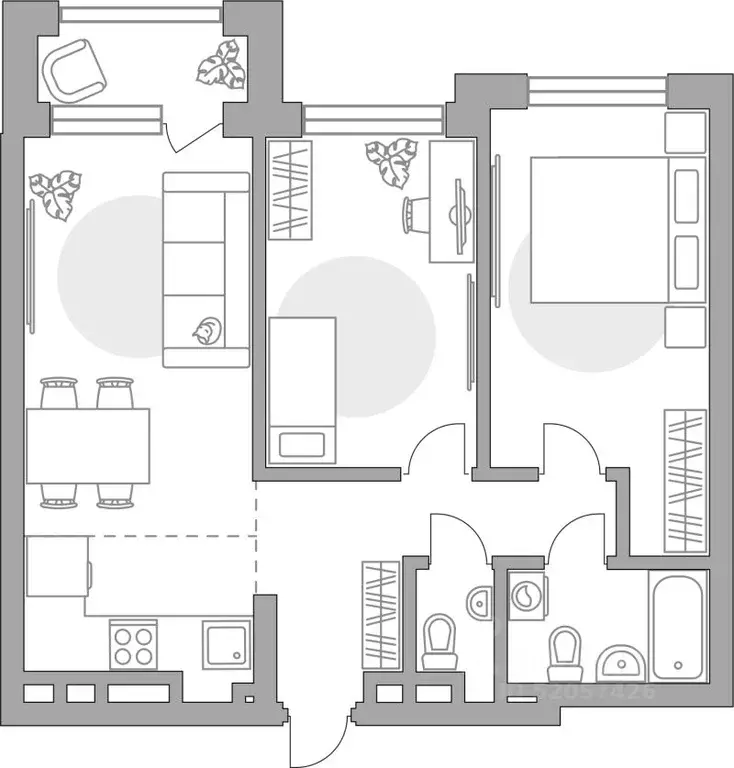 3-к кв. Башкортостан, Уфа Зеленая Роща жилрайон, Лесная Симфония жилой ... - Фото 1