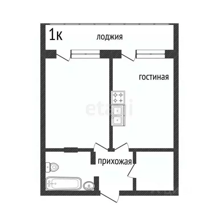 1-к кв. Тюменская область, Тюмень ул. Суходольская, 14 (38.1 м) - Фото 2