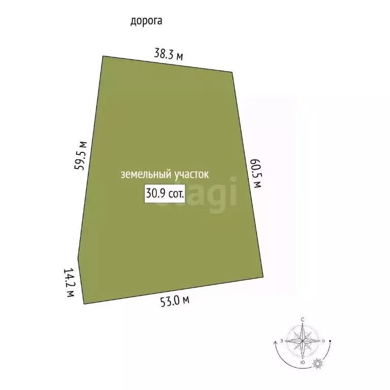 Участок в Свердловская область, Сысертский муниципальный округ, пос. ... - Фото 2