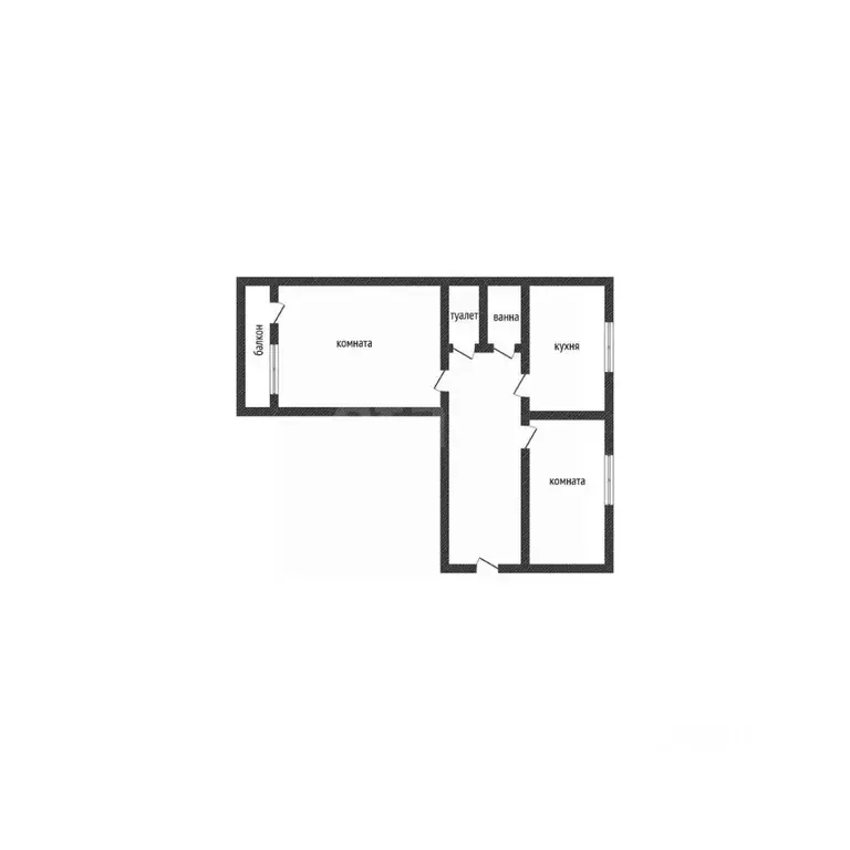 2-к кв. Тверская область, Тверь ул. Зои Космодемьянской, 1 (50.0 м) - Фото 2