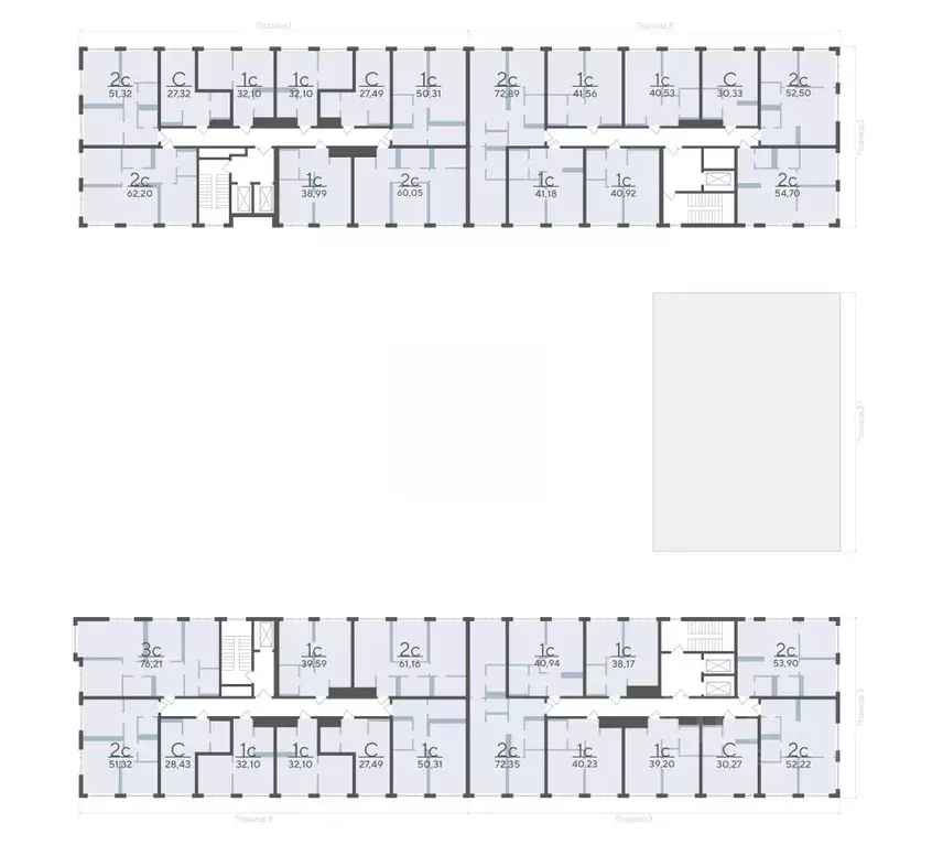 3-к кв. Тюменская область, Тюмень ул. Сергея Корепанова, 34 (76.21 м) - Фото 1