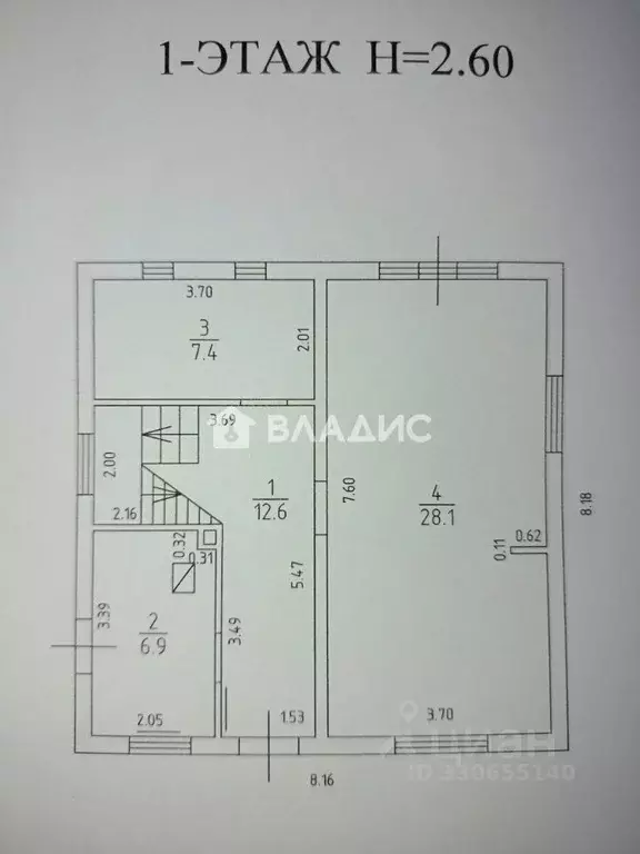 1-к кв. Калининградская область, Калининград Тихая ул., 1 (43.0 м) - Фото 2