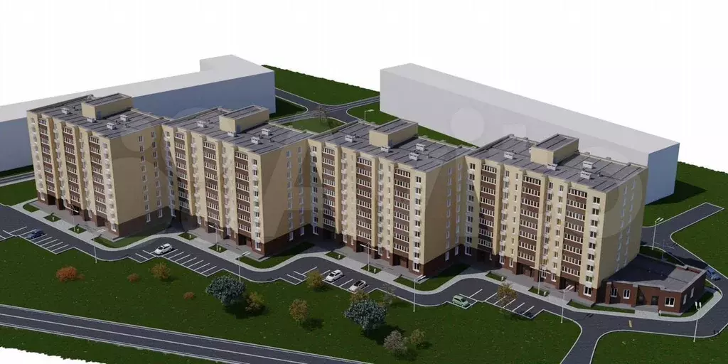 2-к. квартира, 61,1 м, 6/9 эт. - Фото 0