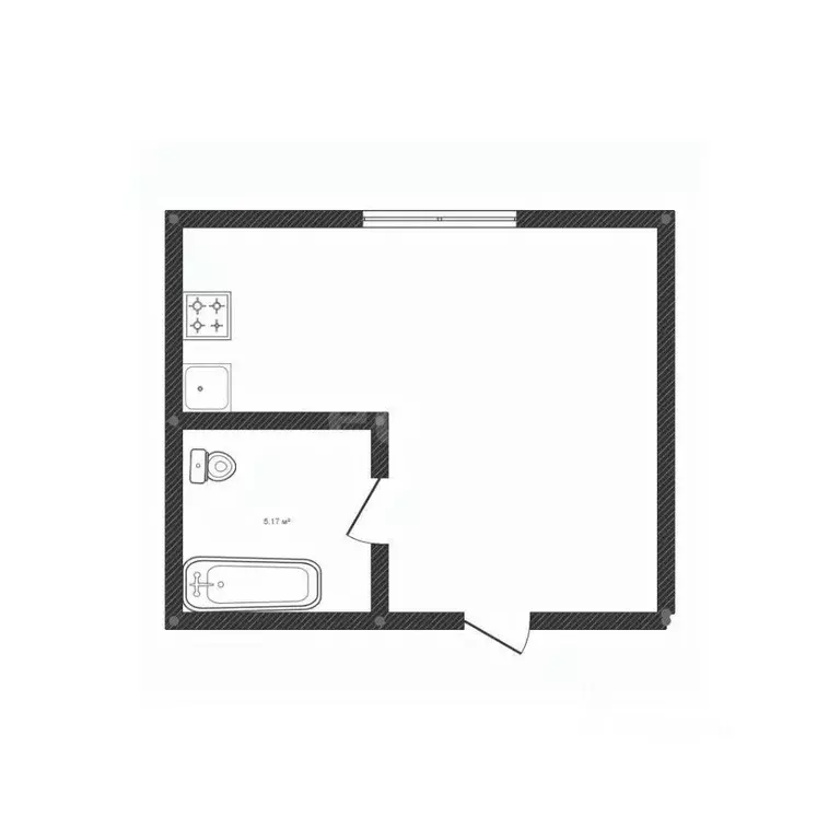 Студия Иркутская область, Ангарск 6-й мкр, 9 (23.4 м) - Фото 2