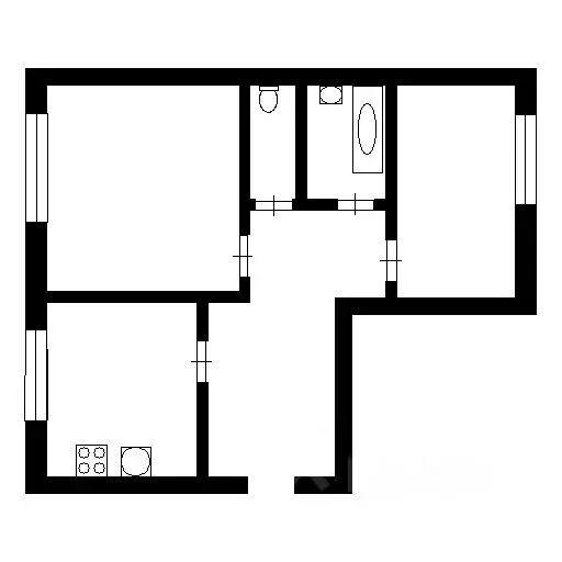 2-к кв. Татарстан, Нижнекамск ул. Кайманова, 11 (46.0 м) - Фото 1